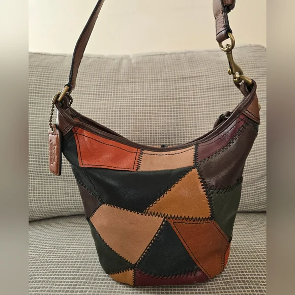 Coach Patchwork Bleecker Limited Legacy Mini Duffle Bag Purse Multicolor 41011 - Picture 4 of 17